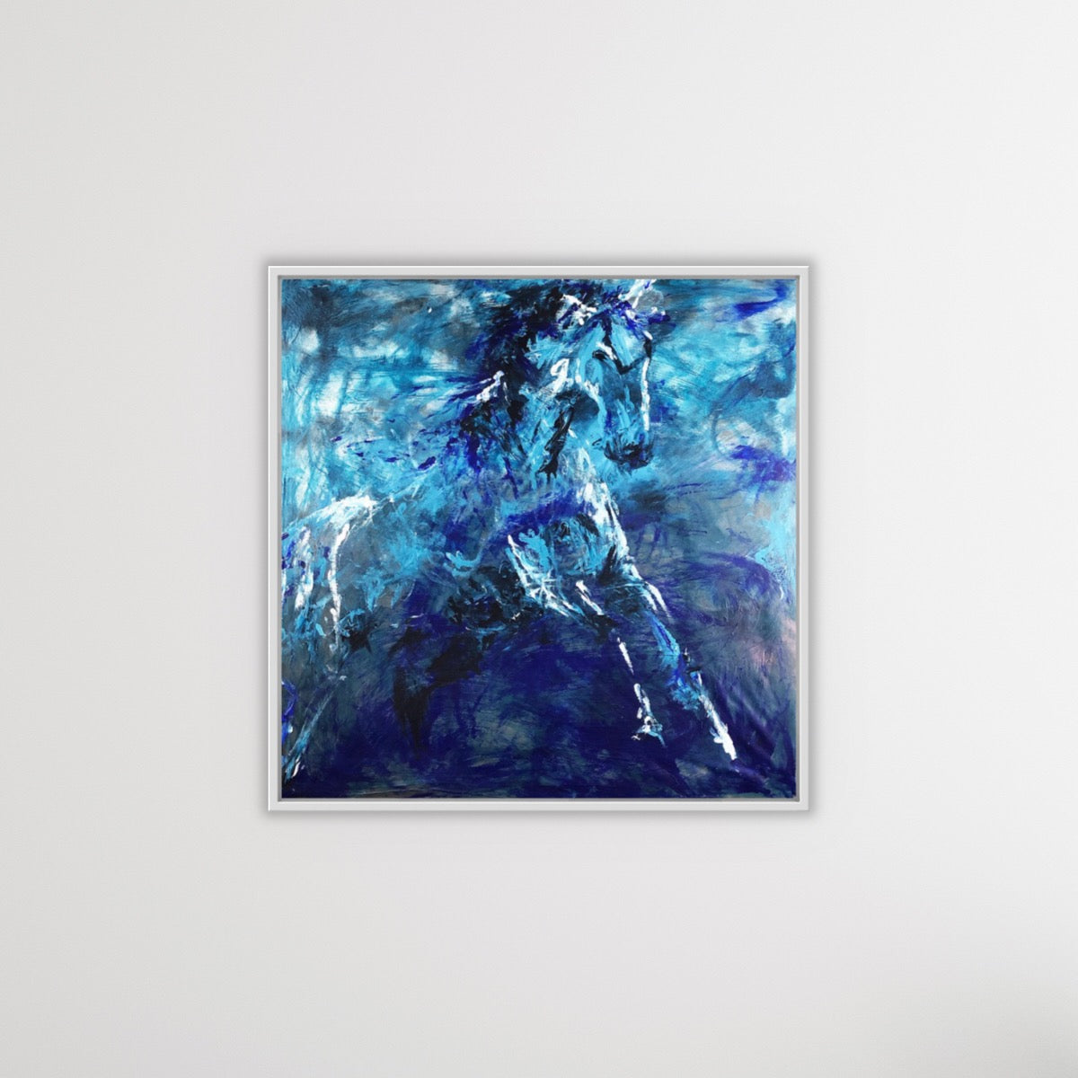 Animal Abstract canvas art print contemporary horse painting