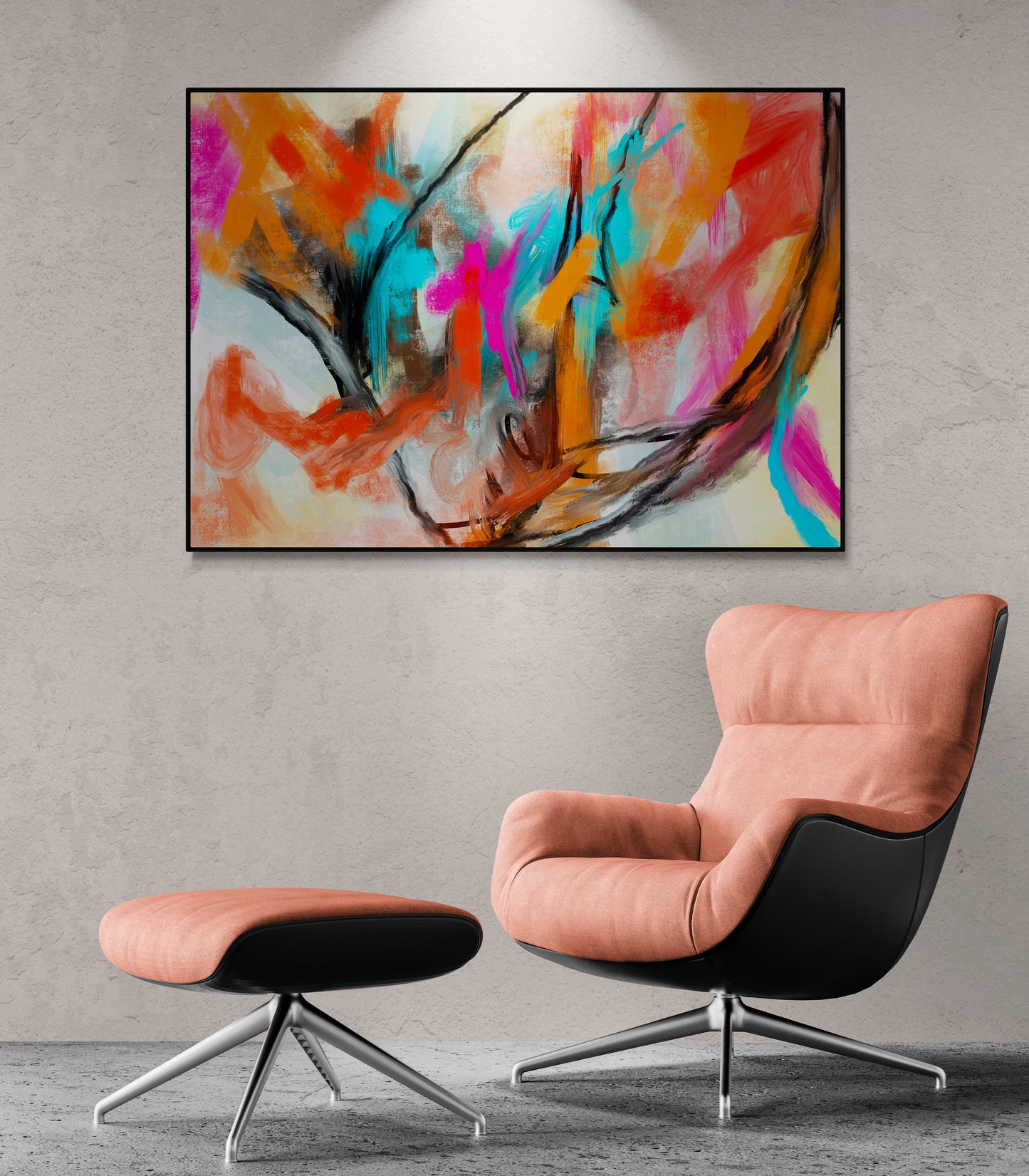 Abstract canvas art print wall art contemporary painting