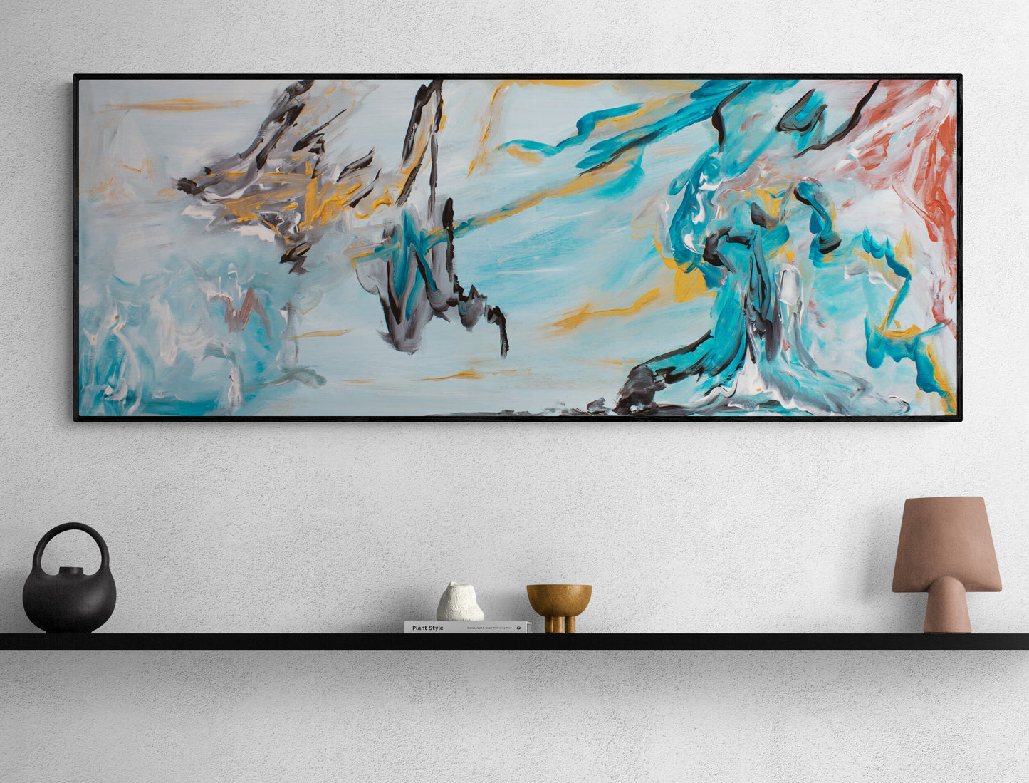 CANVAS PRINT "Parallel Universe" abstract with artistic finish wall art Scandinavian style